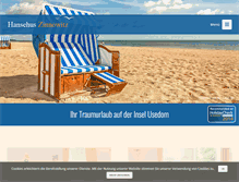 Tablet Screenshot of pension-gellert-zinnowitz.de